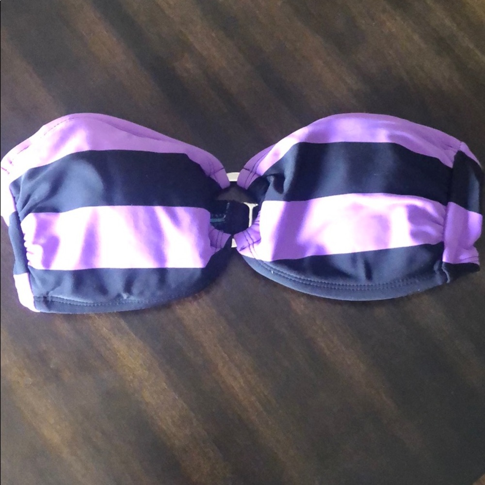 Purple & Black striped top